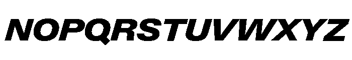 Neue Gstaad Wide Variable Wide Black Italic Font UPPERCASE