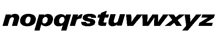 Neue Gstaad Wide Variable Wide Black Italic Font LOWERCASE