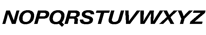 Neue Gstaad Wide Variable Wide Bold Italic Font UPPERCASE