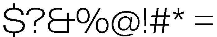 Neue Gstaad Wide Variable Wide Extralight Font OTHER CHARS