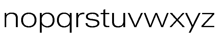 Neue Gstaad Wide Variable Wide Extralight Font LOWERCASE