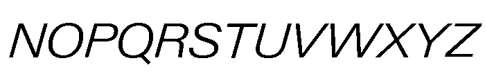 Neue Gstaad Wide Variable Wide Light Italic Font UPPERCASE