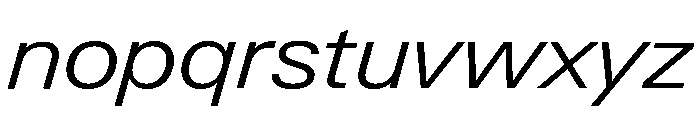 Neue Gstaad Wide Variable Wide Light Italic Font LOWERCASE