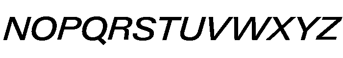 Neue Gstaad Wide Variable Wide Medium Italic Font UPPERCASE