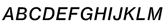 Neue Haas Grotesk Agate Regular 2 Italic Font UPPERCASE