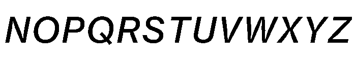 Neue Haas Grotesk Agate Regular 2 Italic Font UPPERCASE