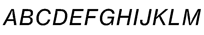Neue Haas Grotesk Agate Regular Italic Font UPPERCASE