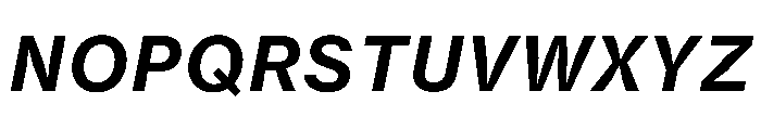 Neue Haas Grotesk Agate Semibold Italic Font UPPERCASE