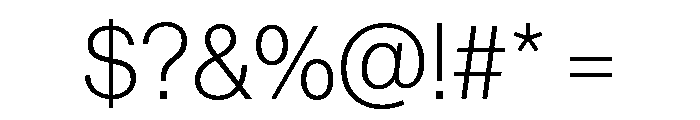 Neue Haas Grotesk Display 35 Thin Font OTHER CHARS