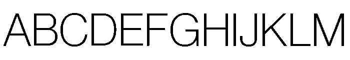 Neue Haas Grotesk Display 35 Thin Font UPPERCASE