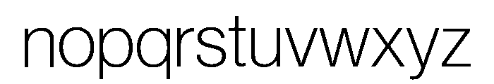 Neue Haas Grotesk Display 35 Thin Font LOWERCASE