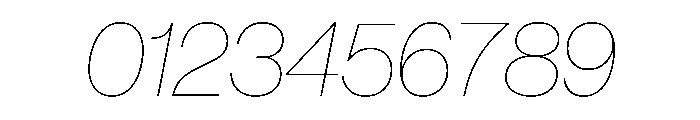 Neue Haas Grotesk Display (Round Dots) 16 XXThin Italic Font OTHER CHARS
