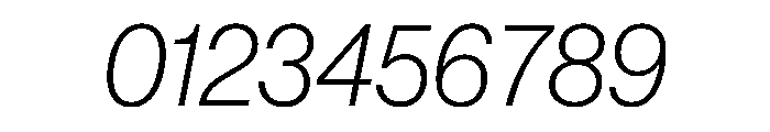 Neue Haas Grotesk Display (Round Dots) 36 Thin Italic Font OTHER CHARS