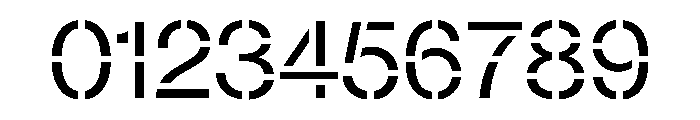 Neue Haas Grotesk Stencil 55 Roman Font OTHER CHARS