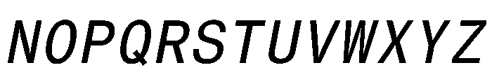 Neue Haas Grotesk Text Mono 56 Roman Oblique Font UPPERCASE