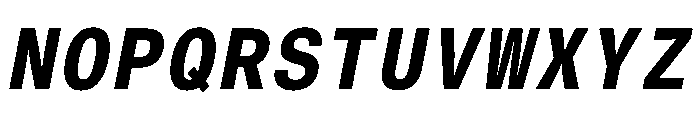Neue Haas Grotesk Text Mono 76 Bold Oblique Font UPPERCASE
