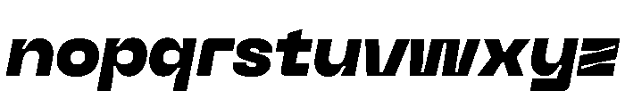 Neue Machina Inktrap Black Italic Font LOWERCASE