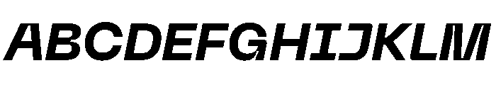 Neue Machina Inktrap Bold Italic Font UPPERCASE