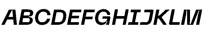 Neue Machina Inktrap Semibold Italic Font UPPERCASE