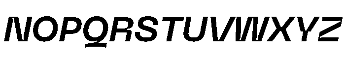 Neue Machina Inktrap Semibold Italic Font UPPERCASE