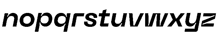 Neue Machina Inktrap Semibold Italic Font LOWERCASE