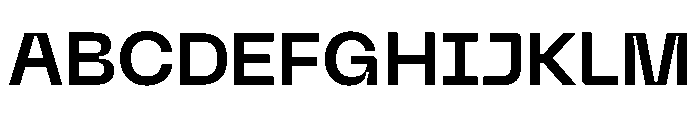Neue Machina Inktrap Semibold Font UPPERCASE