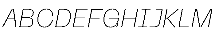 Neue Machina Inktrap Variable Regular 10 Font UPPERCASE