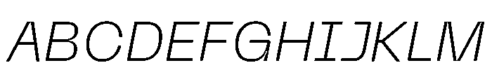 Neue Machina Inktrap Variable Regular 11 Font UPPERCASE