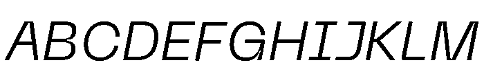 Neue Machina Inktrap Variable Regular 12 Font UPPERCASE