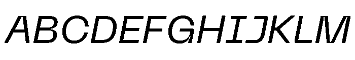 Neue Machina Inktrap Variable Regular 13 Font UPPERCASE