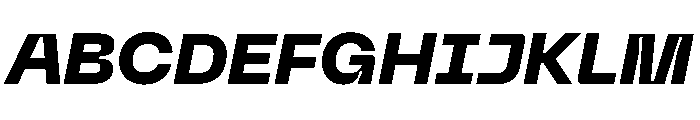 Neue Machina Inktrap Variable Regular 17 Font UPPERCASE