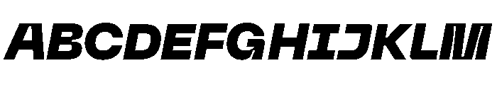 Neue Machina Inktrap Variable Regular 18 Font UPPERCASE