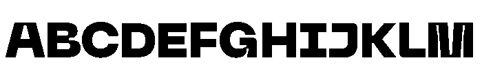 Neue Machina Inktrap Variable Regular 9 Font UPPERCASE