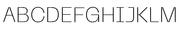 Neue Machina Inktrap Variable Regular Font UPPERCASE