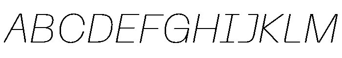 Neue Machina Plain Variable Regular 10 Font UPPERCASE