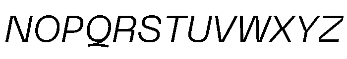 Neue Machina Plain Variable Regular 12 Font UPPERCASE