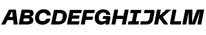 Neue Machina Plain Variable Regular 17 Font UPPERCASE