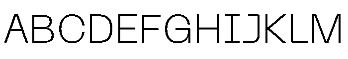Neue Machina Plain Variable Regular 2 Font UPPERCASE
