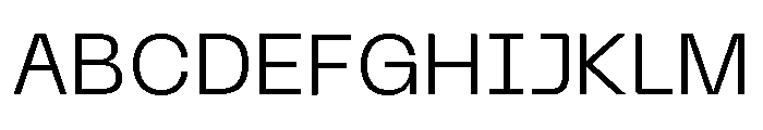 Neue Machina Plain Variable Regular 3 Font UPPERCASE