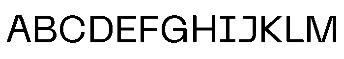 Neue Machina Plain Variable Regular 4 Font UPPERCASE
