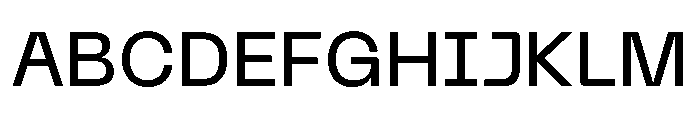 Neue Machina Plain Variable Regular 5 Font UPPERCASE