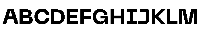 Neue Machina Plain Variable Regular 7 Font UPPERCASE