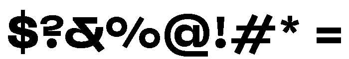 Neue Machina Plain Variable Regular 8 Font OTHER CHARS