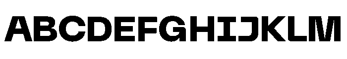 Neue Machina Plain Variable Regular 8 Font UPPERCASE