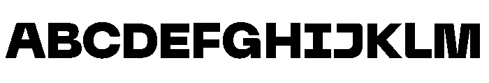 Neue Machina Plain Variable Regular 9 Font UPPERCASE