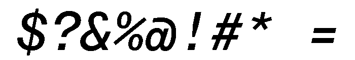 Neue Montreal Mono Variable Regular 10 Font OTHER CHARS
