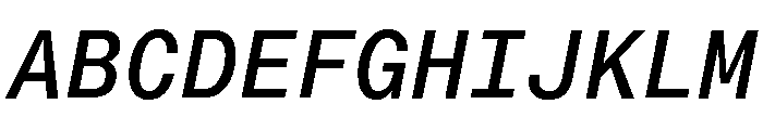 Neue Montreal Mono Variable Regular 10 Font UPPERCASE