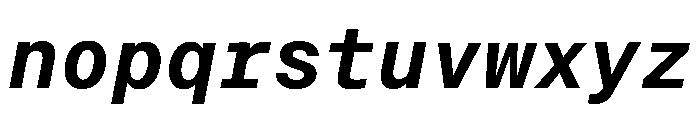 Neue Montreal Mono Variable Regular 12 Font LOWERCASE