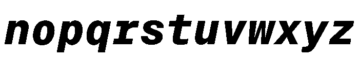 Neue Montreal Mono Variable Regular 14 Font LOWERCASE