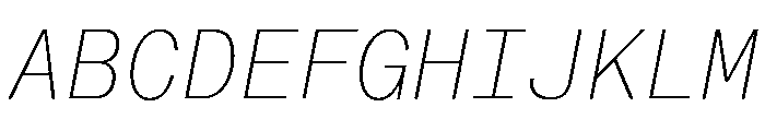 Neue Montreal Mono Variable Regular 2 Font UPPERCASE